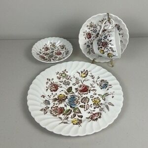 Johnson Brothers Staffordshire Bouquet Ironstone Tea Set 4pc Floral England